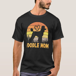 T-shirt 01 Maman Caniche Drôle Animal De Compagnie Chien A