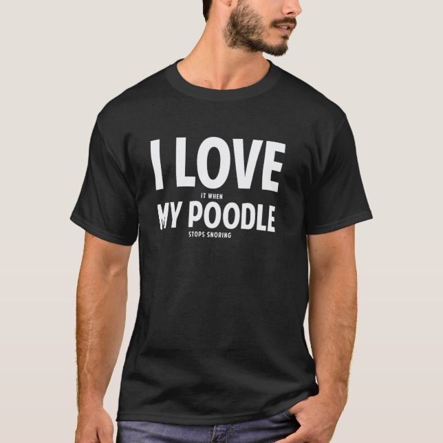 T-shirt 01 Propriétaire de chien caniche 3 (Devant)