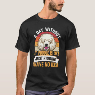 T-shirt 01 Vêtements pour chien caniche pour propriétaire