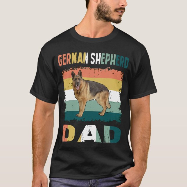 T-shirt 020 berger allemand papa (Devant)