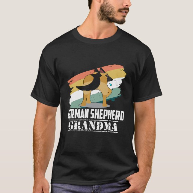 T-shirt 020 Grand-mère berger allemand (Devant)