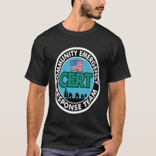 T-shirt 051040 Cert Response Team White Back Print