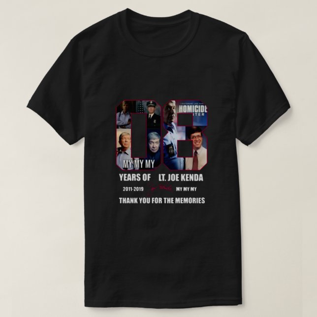 T-shirt 08 Ans Du Lt Joe Kenda Mon Merci Pour La (Design devant)