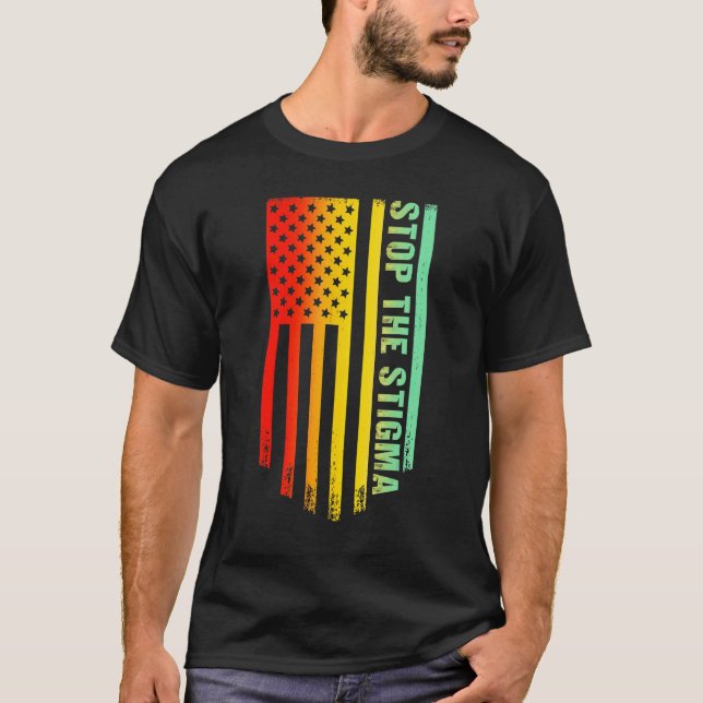 T-shirt 0 Arrêtez La Stigmatisation Sensibilisation à La S (Devant)