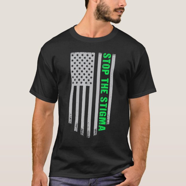 T-shirt 0 Arrêtez La Stigmatisation Sensibilisation à La S (Devant)