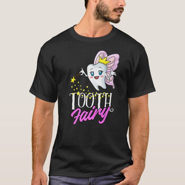 T-shirt 0 Assistante Dentaire Dentiste Support Dents Fée D (Devant)