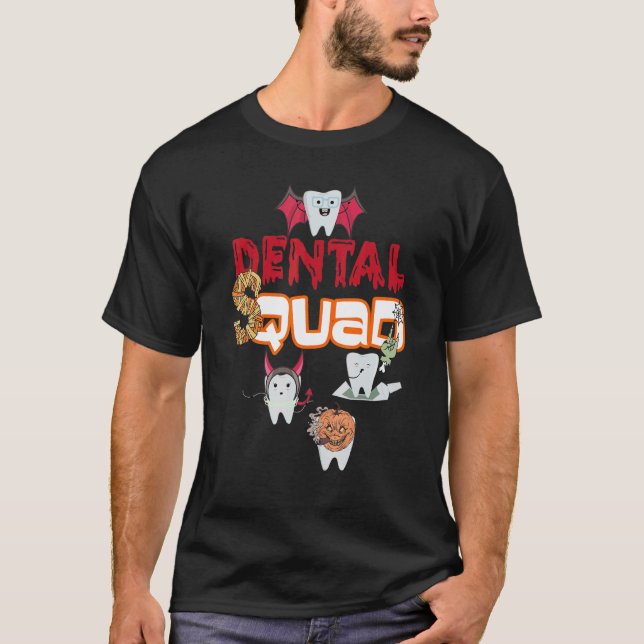 T-shirt 0 Assistante dentaire Équipe de dentiste Dents Den (Devant)