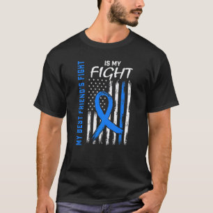 T-shirt 0 Bleu Sensibilisation au diabète Meilleur ami Dra