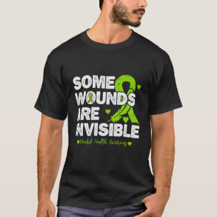 T-shirt 0 Certaines blessures sont invisibles Ruban Santé