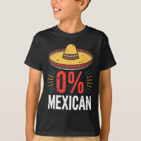 0% Chemise Mexicaine Hommes Drôle Femmes Cinco De