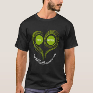 T-shirt 0 Cœur Vert Mignon Vous Comptez - Sensibilisation