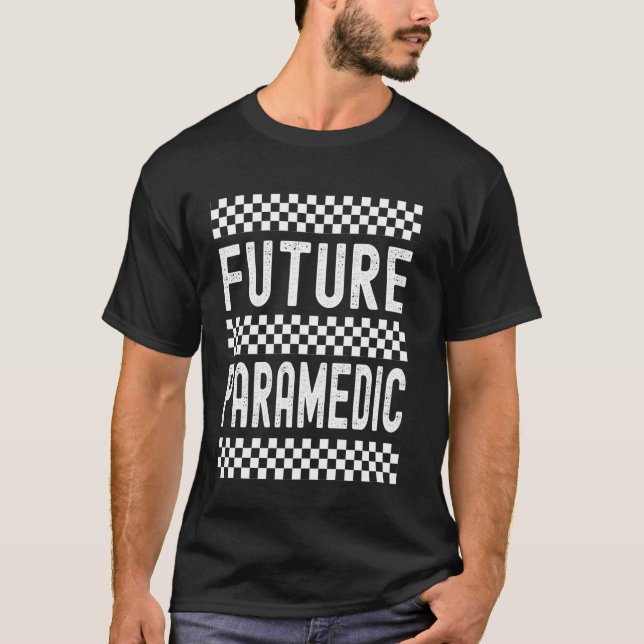 T-shirt 0 Conception de vérificateur de futur ambulancier  (Devant)