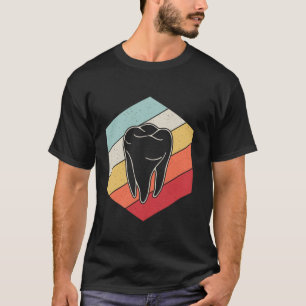 T-shirt 0 Dentiste Orthodontiste Dent Vintage Rétro Docteu