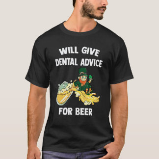 T-shirt 0 Dentiste Saint Patrick Day Donnera Conseils Dent