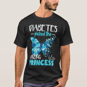 T-shirt 0 Diabetes a choisi la mauvaise princesse Diabetes