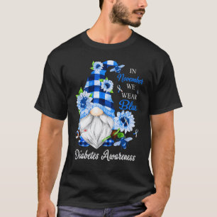 T-shirt 0 En novembre, nous portons des gnomes bleus pour 