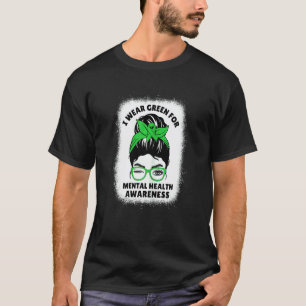 T-shirt 0 Femmes Je Porte Du Vert Pour La Sensibilisation 