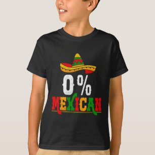 T-shirt 0% Fiesta mexicaine Fête mexicaine Cinco De Mai