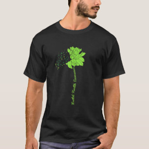 T-shirt 0 Fleur de sensibilisation à la santé mentale Stig