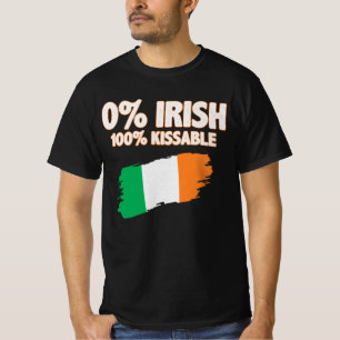 T-shirt 0% Irlandais 100% Embrassable