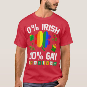 T-shirt 0 Irlandais 100 Gay Funny St