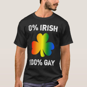 T-shirt 0 Irlandais 100 Gay St Patrick's Day