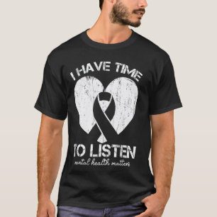 T-shirt 0 J'ai le temps d'écouter Sensibilisation à la san