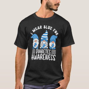 T-shirt 0 Je porte du bleu pour la sensibilisation au diab