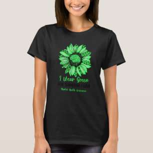 T-shirt 0 Je porte du vert pour la sensibilisation à la sa