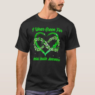 T-shirt 0 Je porte du vert pour la sensibilisation à la sa