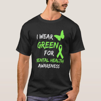 T-shirt 0 Je porte du vert pour le Mois de la sensibilisat