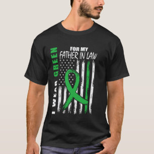T-shirt 0 Je porte du vert pour mon beau-père Paralysie cé