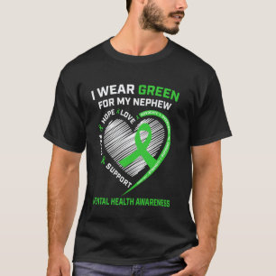 T-shirt 0 Je porte du vert pour mon neveu Sensibilisation 
