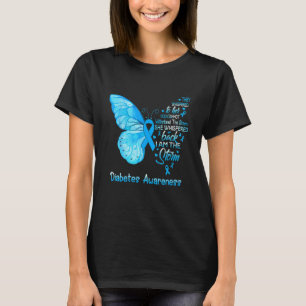 T-shirt 0 Je suis le papillon de sensibilisation au diabèt
