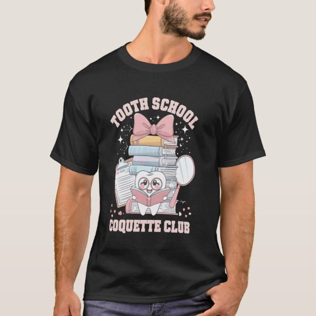 T-shirt 0 Joli Dentiste Rose Dents Arc Tee (Devant)