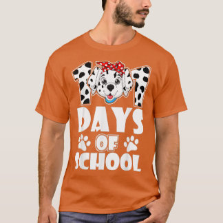T-shirt 0 Jours D'École Chien Dalmatien 00 Jours Thé Plus 