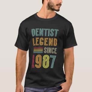 T-shirt 0 Légende de la dentisterie 1987 38 ans docteur 38