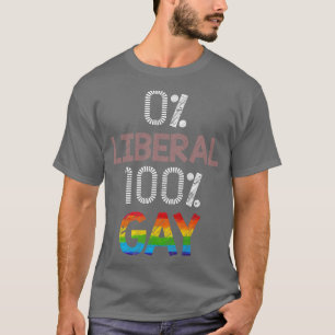 T-shirt 0 Libéral 100 Gay LGBT