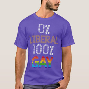 T-shirt 0 Libéral 100 Gay LGBT