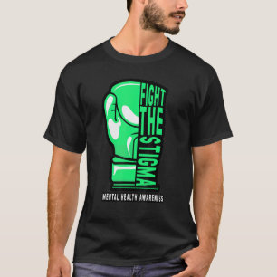 T-shirt 0 Lutte Contre Stigma Boxe Boxeur Santé Mentale Se