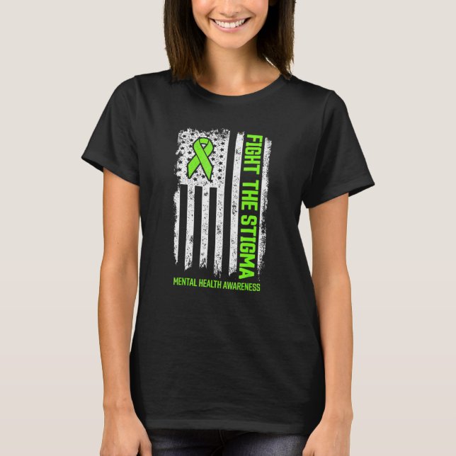 T-shirt 0 Lutte Contre Stigmatisation Santé Mentale Compte (Devant)