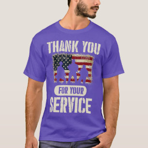 T-shirt 0 Merci pour votre chemise de service Veter patrio