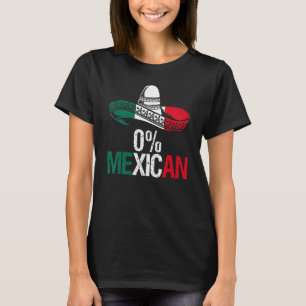 T-shirt 0 Mexicain avec sombrero et moustache pour Cinco d
