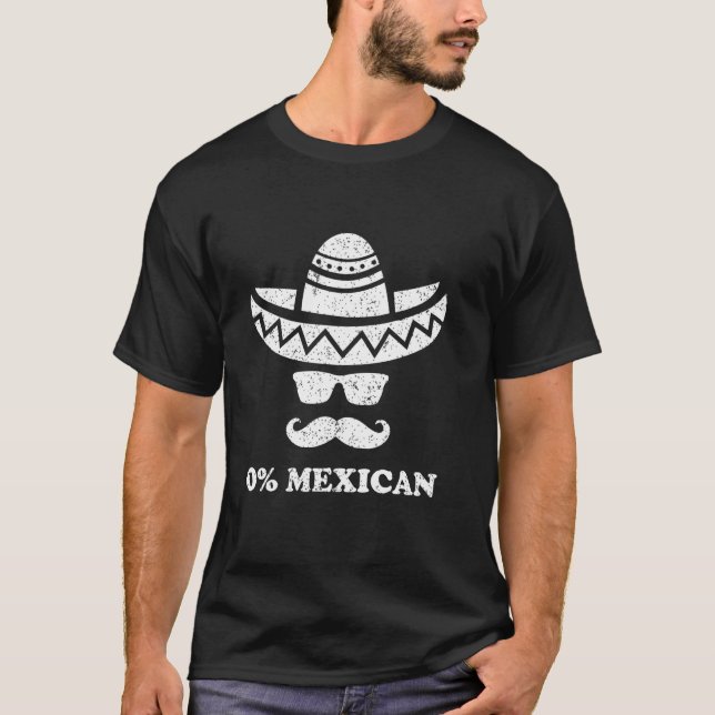 T-shirt 0 Mexicain Drôle de Boisson Cinco de Mayo Zéro Pou (Devant)
