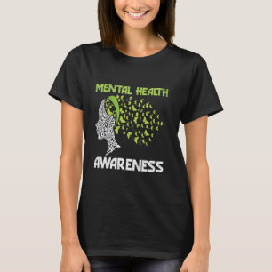 T-shirt 0 Mois de la sensibilisation à la santé mentale Wo