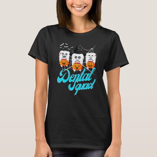 T-shirt 0 Molar Selfie Épouvantable   Dentiste Halloween D (Devant)