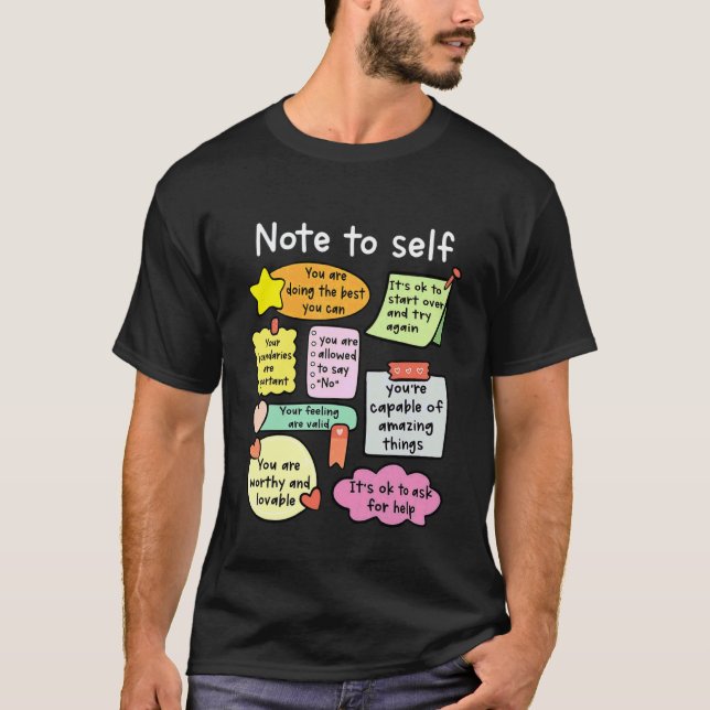 T-shirt 0 Note à Soi Conseiller Scolaire Psychologue Menta (Devant)