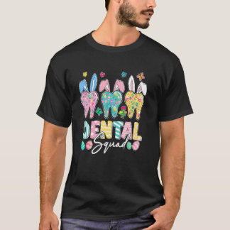 T-shirt 0 Oreilles de lapin Mignon Dent Squad Dentiste Pâq