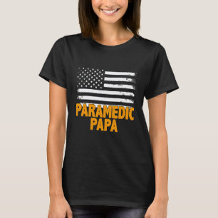 T-shirt 0 Papa ambulancier Drapeau américain Fête des père