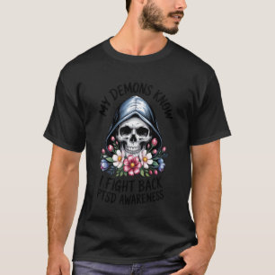 T-shirt 0 Reaper SSPT Mes démons savent que je lutte Santé